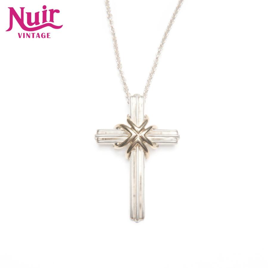 Tiffany＆Co. ティファニー シグネチャークロス コンビ 925/750 TIFFANY&Co.（ティファニー） ネックレス シグネチャー クロス 925 750