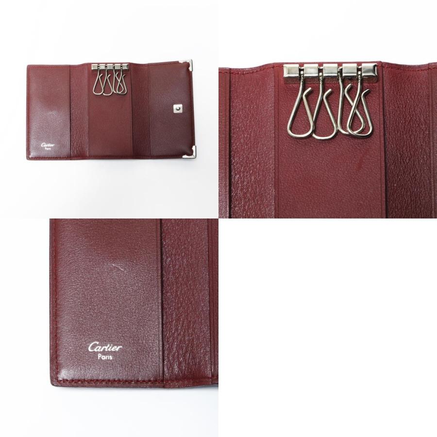 Cartier（カルティエ） キーケース レザー マストライン レッド【中古