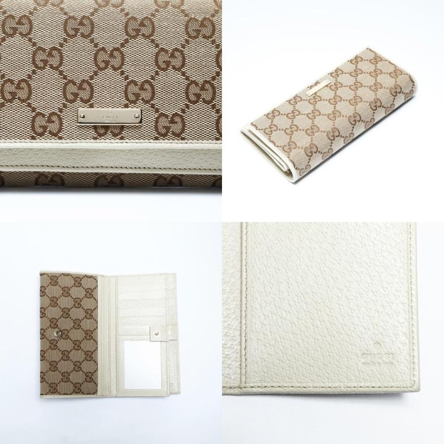 GUCCI グッチ 長財布 GGキャンバス キャンバス ベージュ : NUIR BRAND