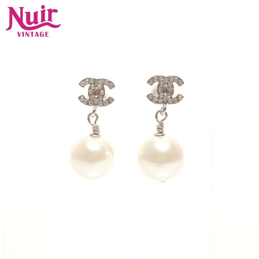 CHANEL（シャネル） ピアス B17V 2017年 ココマーク ラインストーン