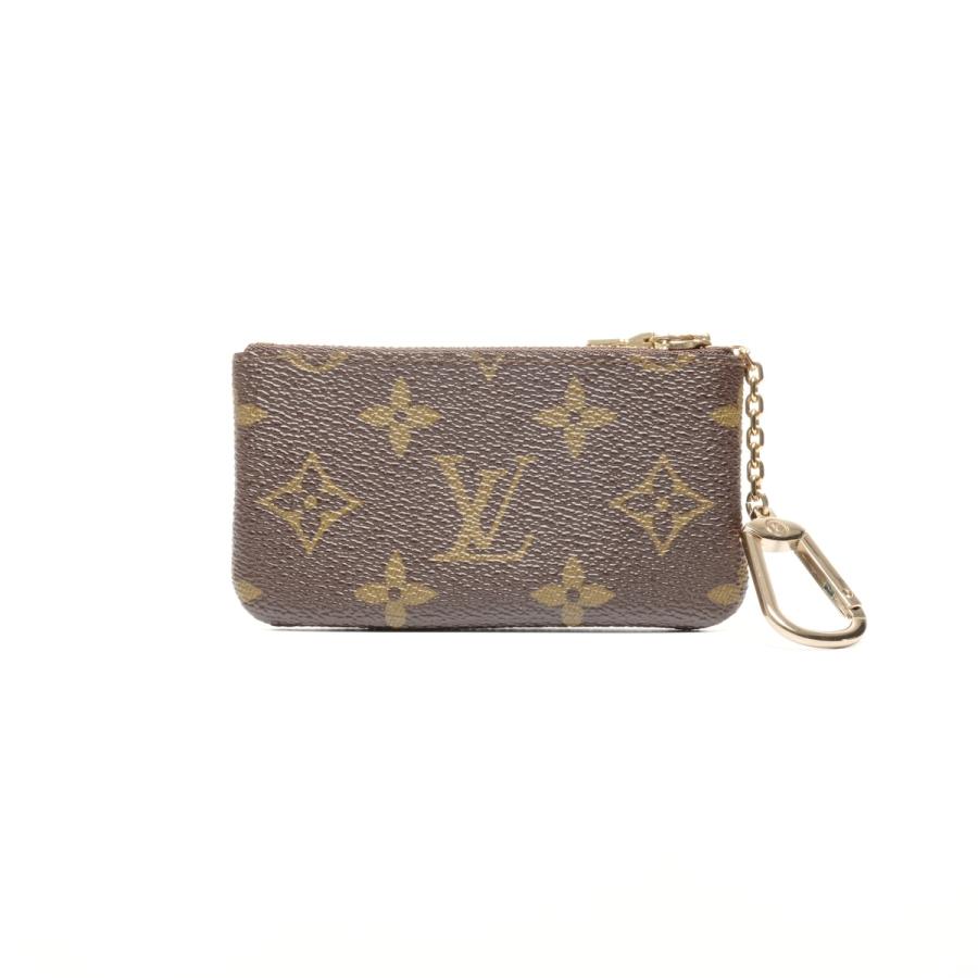 【美品】ルイヴィトン　ポシェット・クレ　モノグラム　ケース　ブラウン　茶 LOUIS VUITTON ルイ・ヴィトン キーケース カード モノグラム