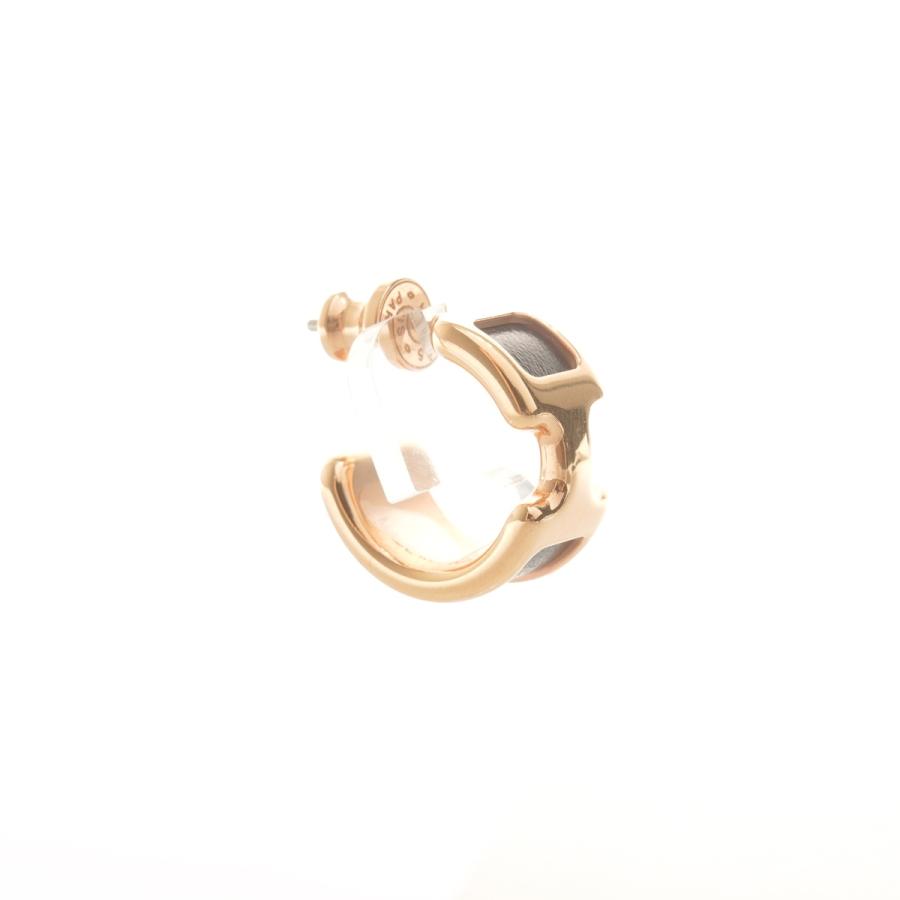 HERMES（エルメス） ピアス オランプPM ブラック ゴールド【中古 