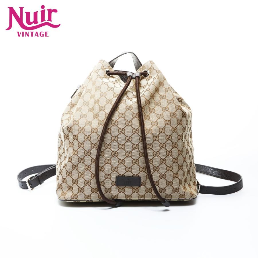 GUCCI（グッチ） リュック・デイパック GGキャンバス ブラウン : NUIR