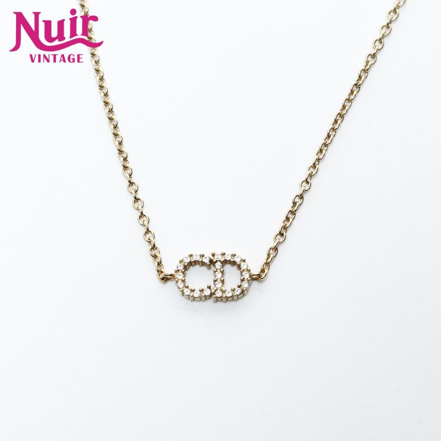 美品 Christian Dior CDロゴ ラインストーン ブレスレット Christian Dior(クリスチャンディオール) CDロゴ ラインストーン