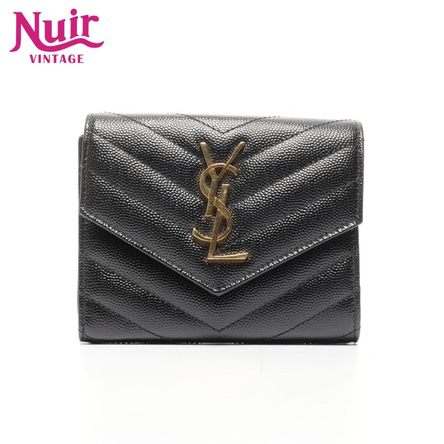 Yves Saint Laurent（イヴ・サンローラン） 三つ折り財布 モノグラム