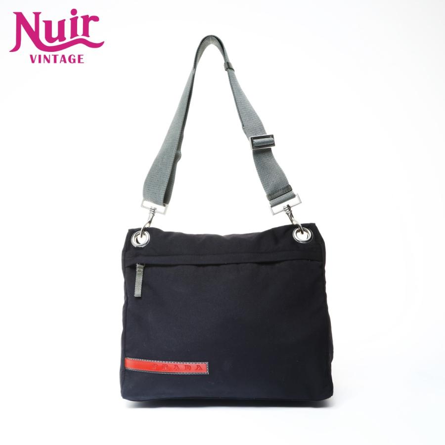 PRADA（プラダ） ショルダーバッグ スポーツ キャンバス ブラック