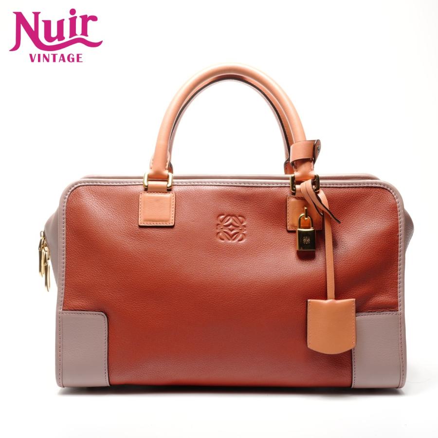 LOEWE（ロエベ） ハンドバッグ アマソナ 36 レザー オレンジ【中古