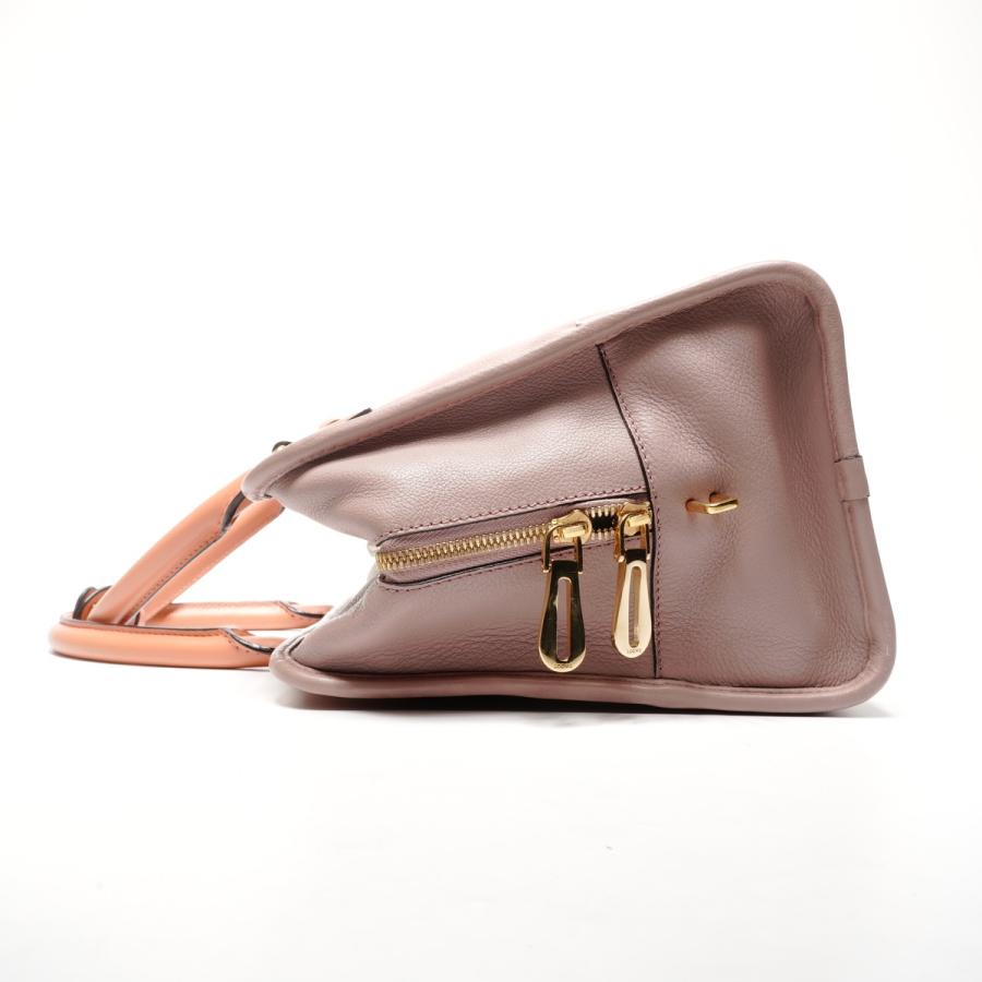 LOEWE（ロエベ） ハンドバッグ アマソナ 36 レザー オレンジ【中古