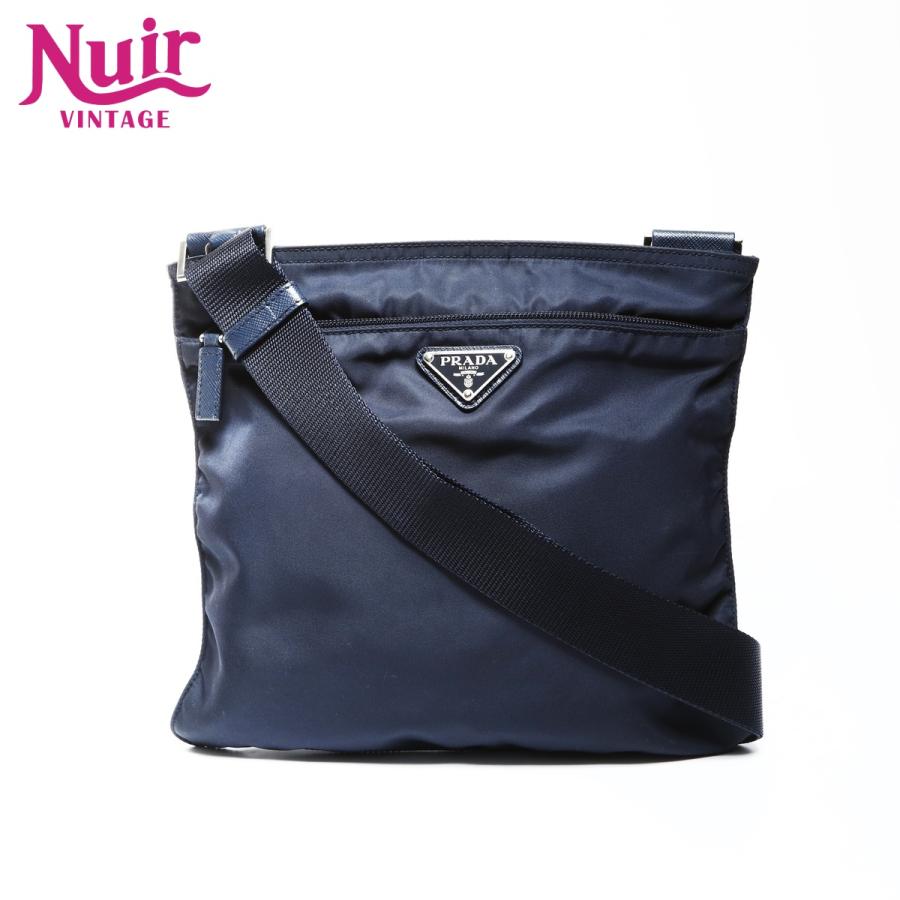PRADA（プラダ） ショルダーバッグ ナイロン テスート ネイビー【中古