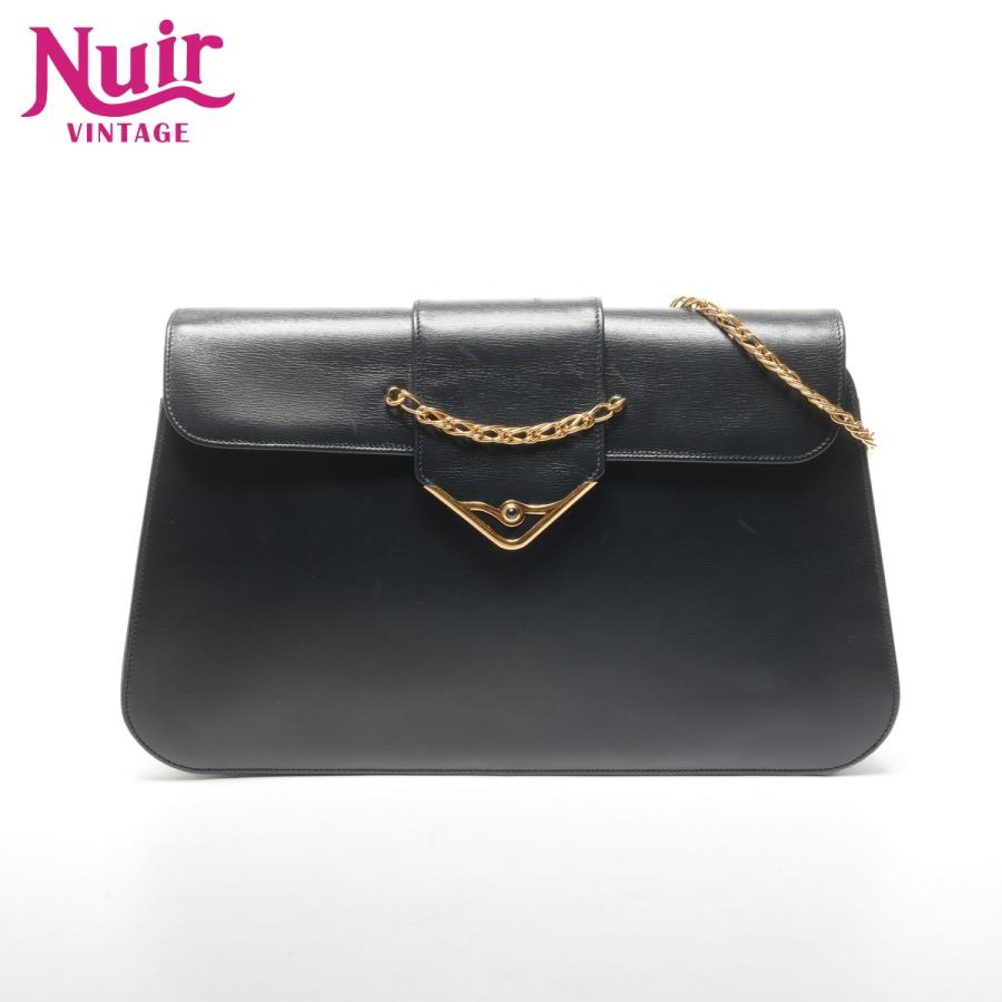 Cartier（カルティエ） ショルダーバッグ サファイア チェーン レザー