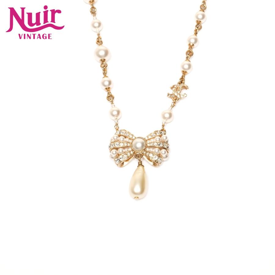 CHANEL（シャネル） ネックレス A20S 2020 ココマーク リボン パール