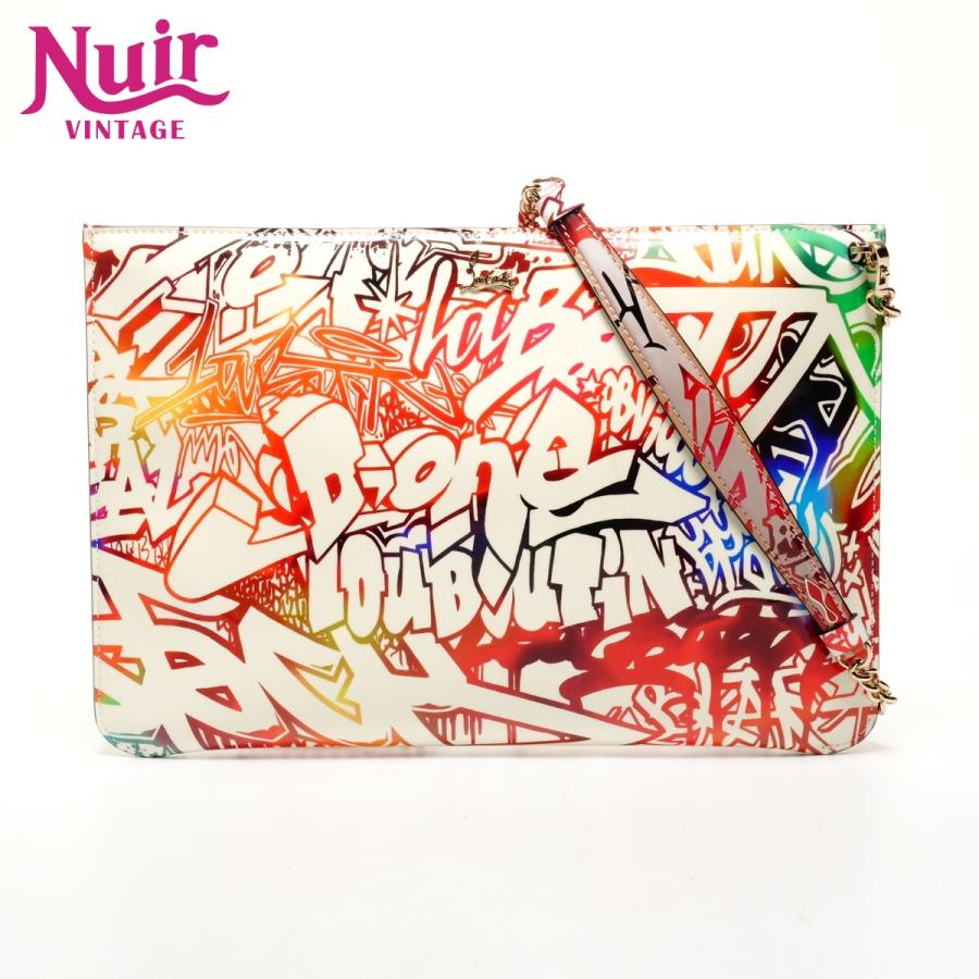 Christian Louboutin ルビタグ パテントレザークラッチバッグ Christian Louboutin ルビタグ パテントレザークラッチバッグ