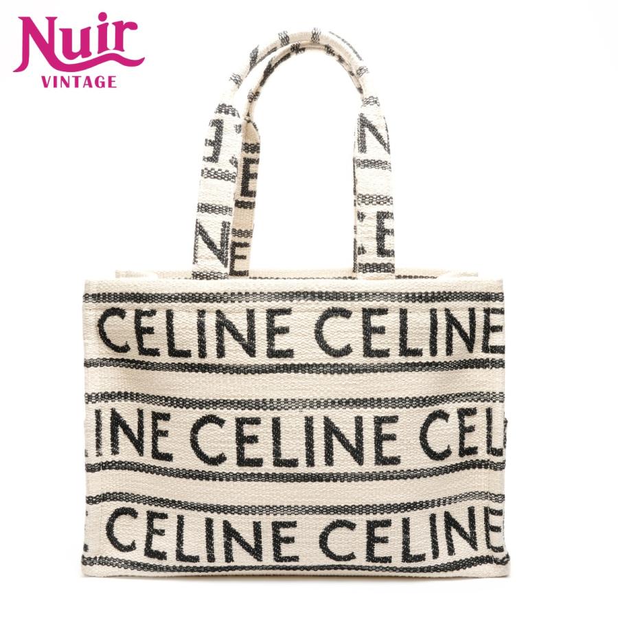 CELINE（セリーヌ） トートバッグ カバ タイス ロゴ ラージ ホワイト 