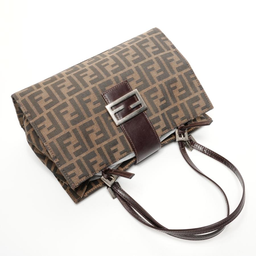 FENDI（フェンディ） トートバッグ キャンバス ズッカ マンマ バケット