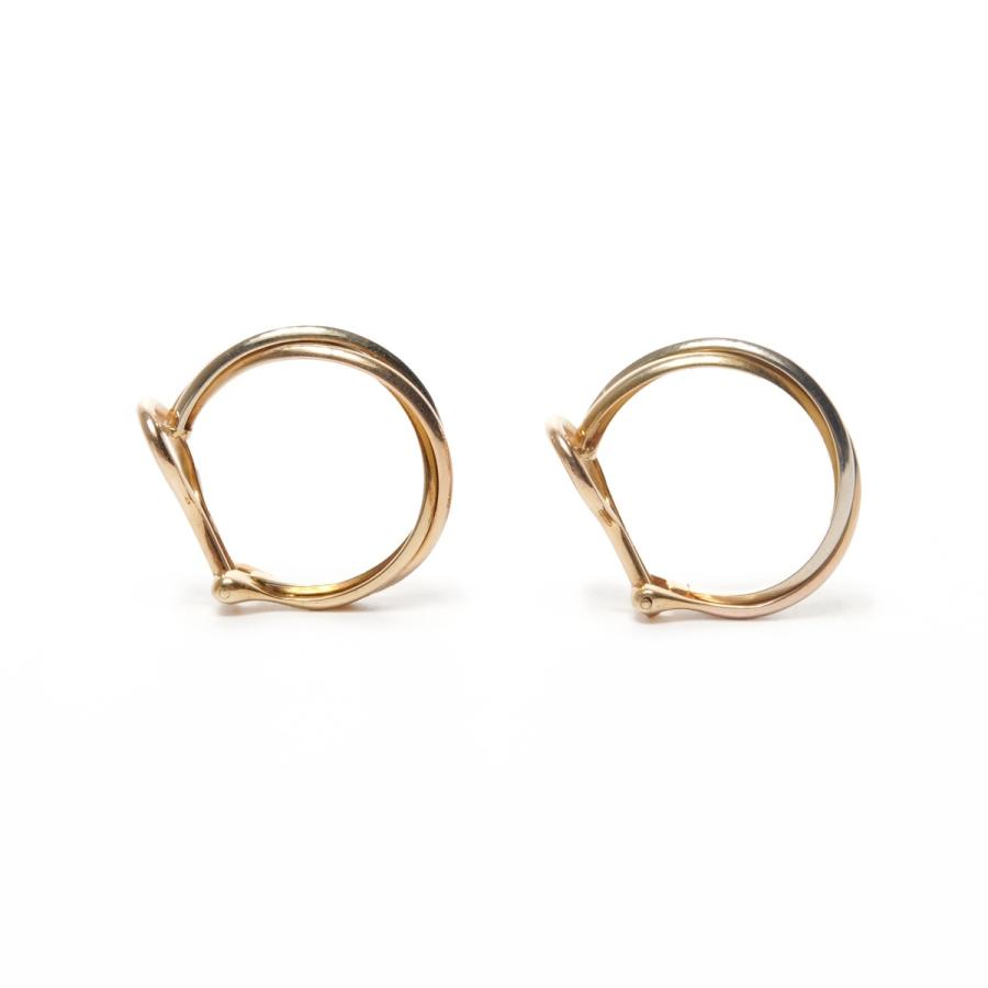 Cartier（カルティエ） イヤリング トリニティ 750 K18 フープ 