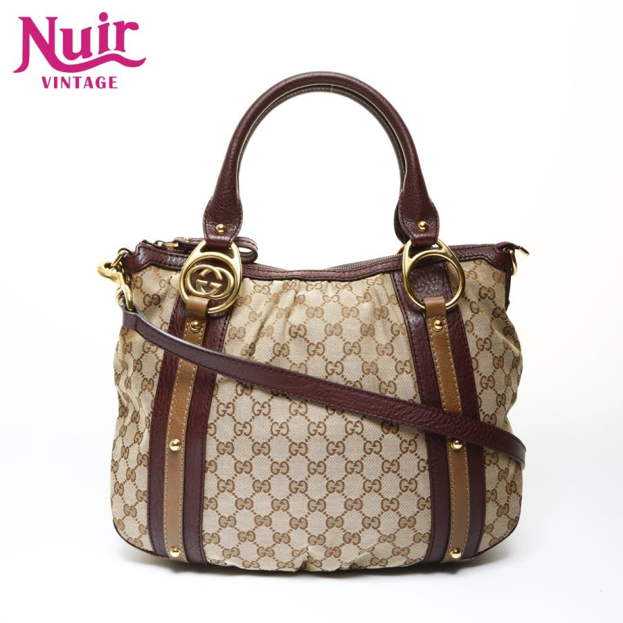 GUCCI（グッチ） ショルダーバッグ GGキャンバス インターロッキング G