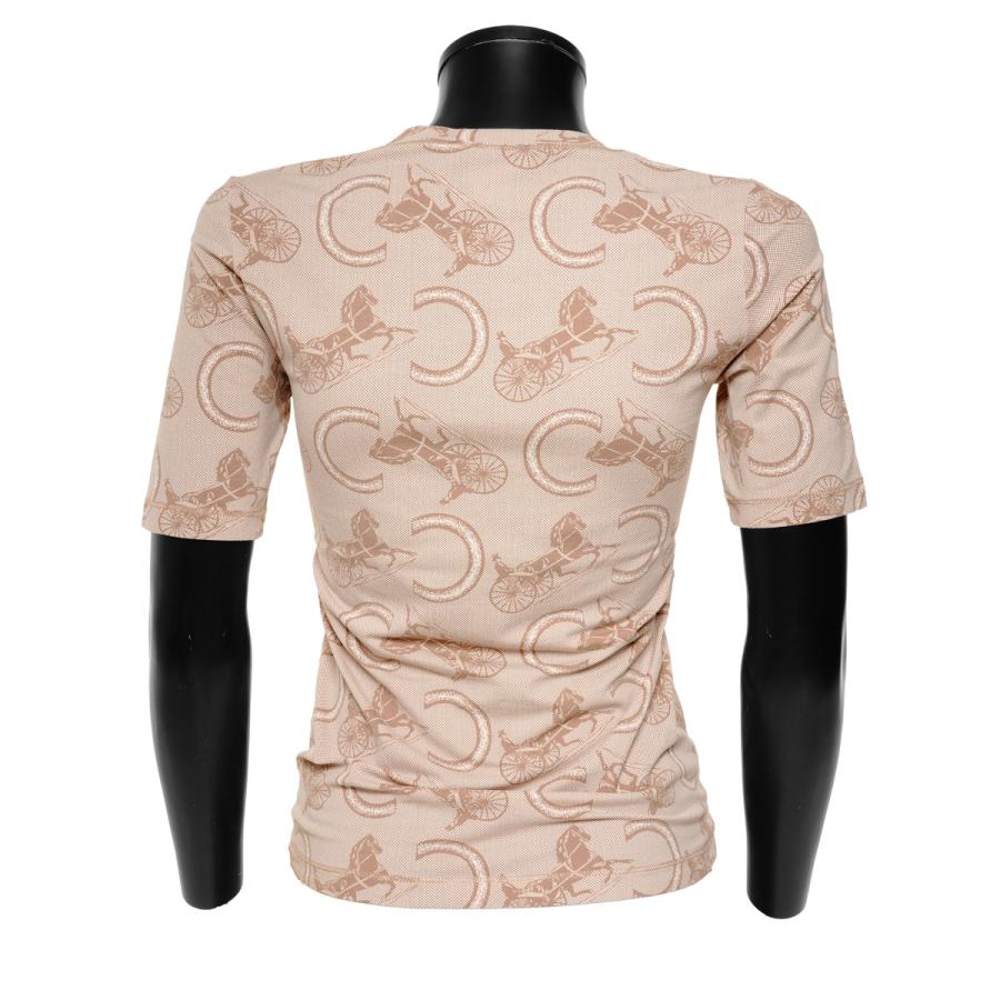 CELINE（セリーヌ） 半袖Tシャツ Cマカダム 馬車 総柄 コットン S