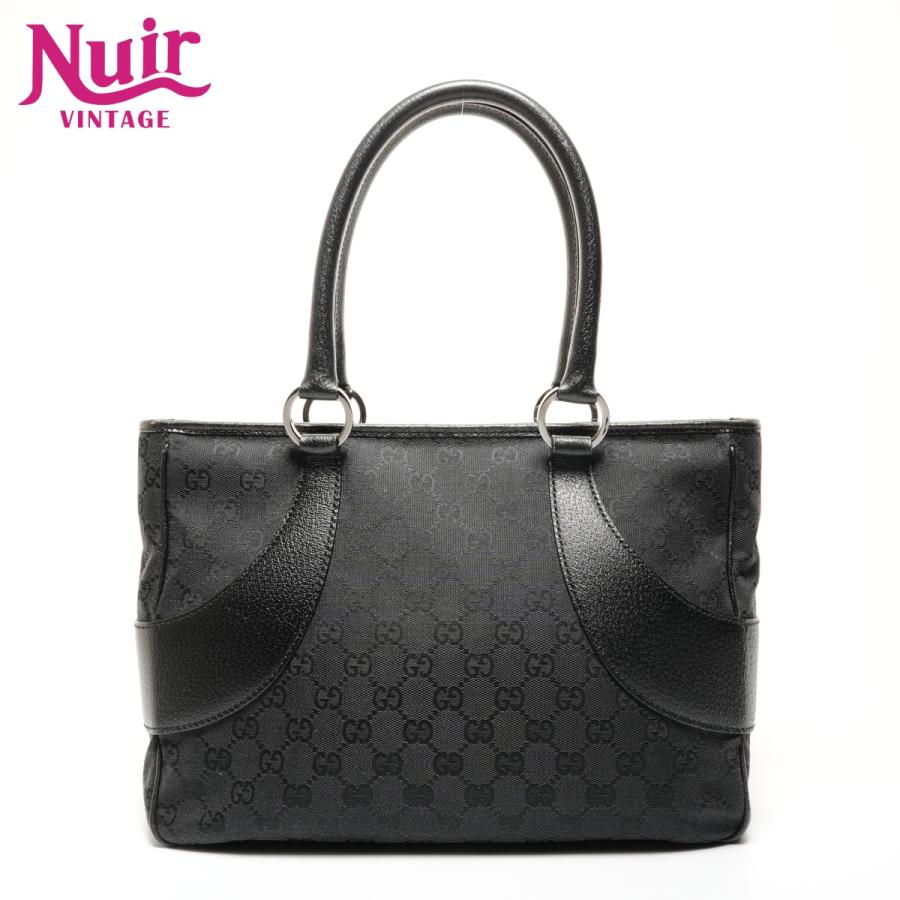 GUCCI（グッチ） ハンドバッグ GG キャンバス ブラック【中古】 : NUIR