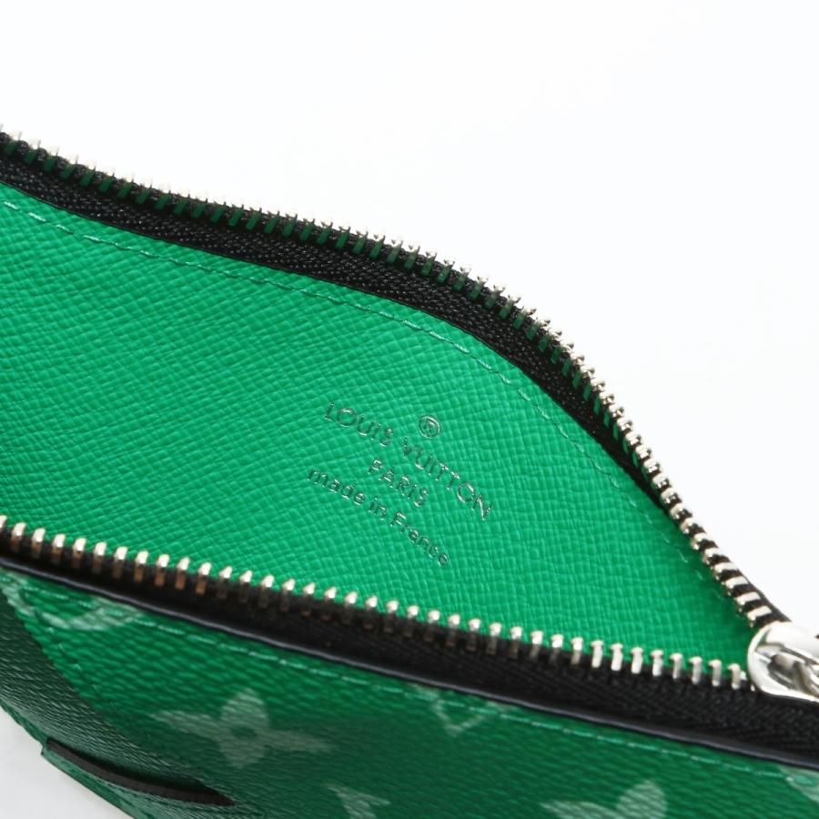 美品☆LOUIS VUITTON ルイヴィトン タイガ 名刺入れ グリーン  緑 ルイヴィトン LOUIS VUITTON タイガ 名刺ケース カードケース ロゴ