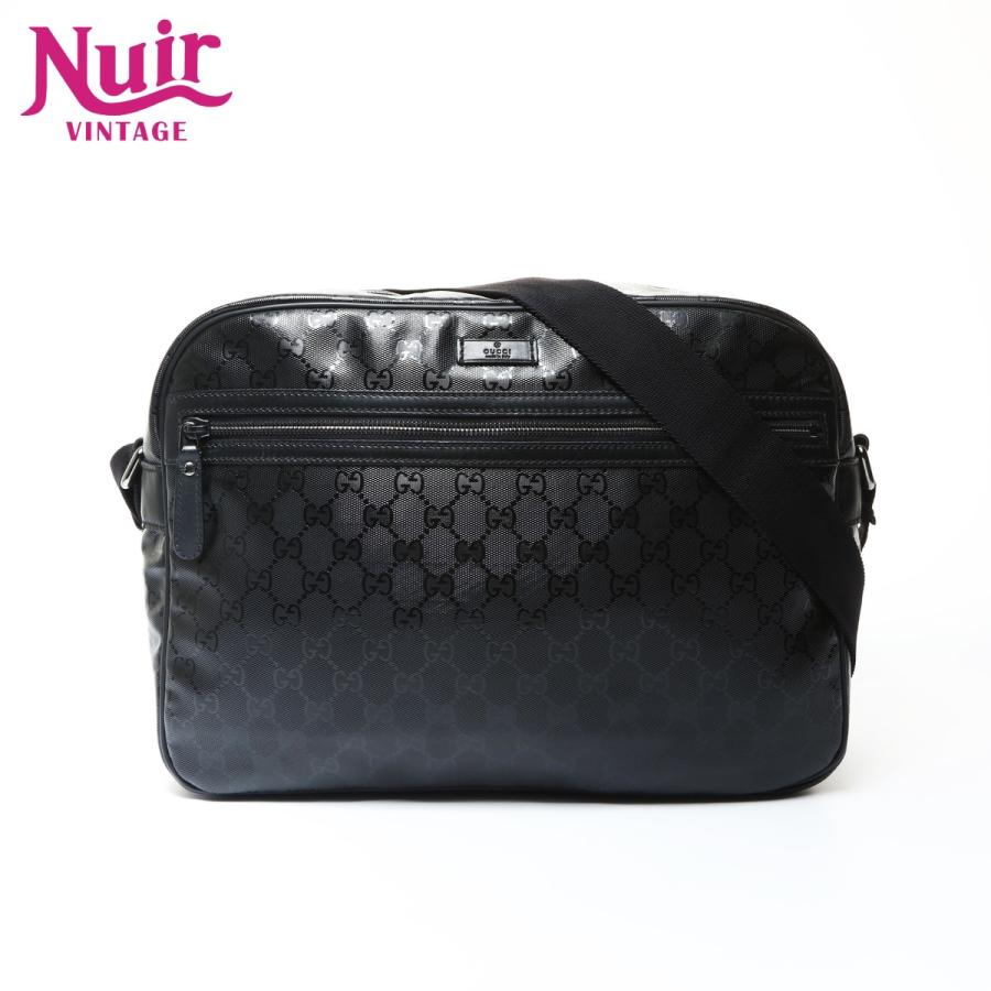 【美品・正規品】グッチ GUCCI ショルダーバッグ GGインプリメ ブラック GUCCI（グッチ） ショルダーバッグ GGシマ GGインプリメ ブラック