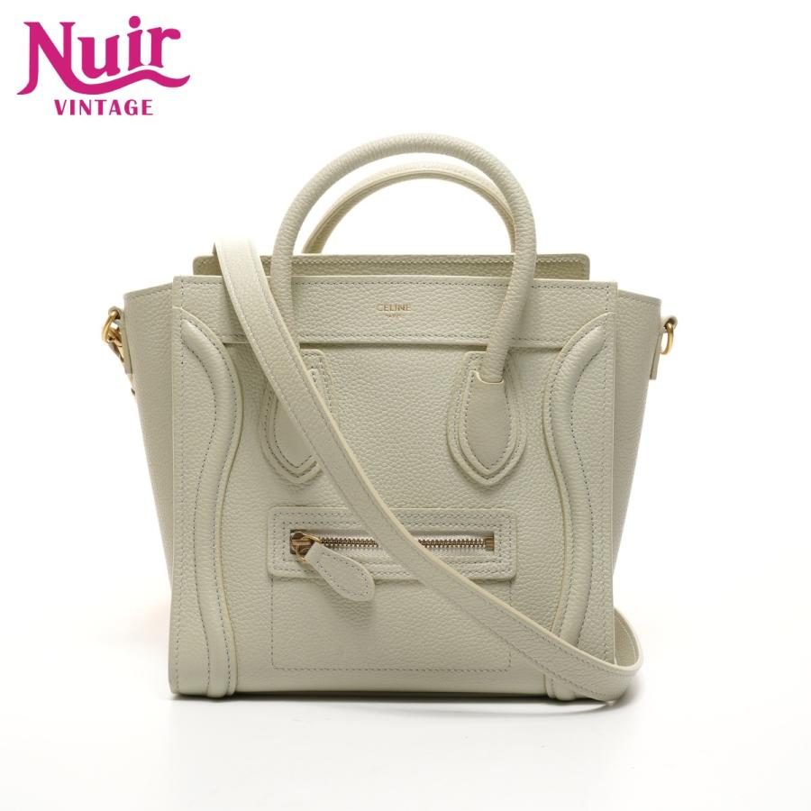 ⭐CELINE⭐ セリーヌ ナノラゲージ ハンドバッグ ホワイト ショルダー付き 楽天市場】CELINE セリーヌ ハンドバッグ LUGGAGE Nano ラゲージ ナノ