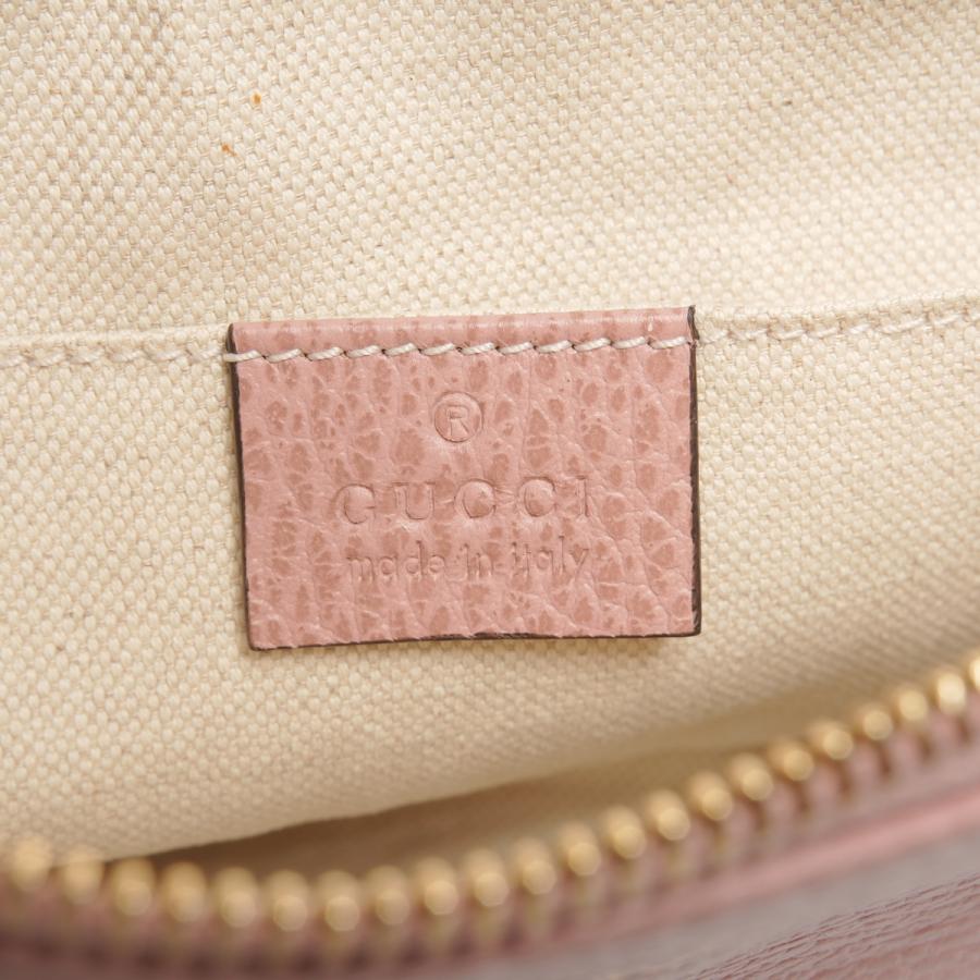 GUCCI（グッチ） ポーチ レザー クラッチバッグ ピンク【中古】 : NUIR 