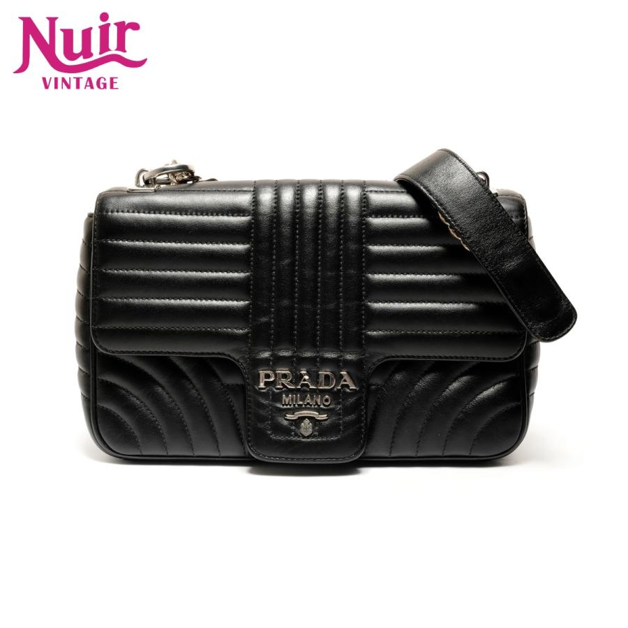 PRADA（プラダ） ショルダーバッグ レザー ダイヤグラム チェーン