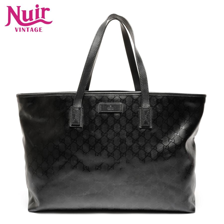 GUCCI（グッチ） トートバッグ GGインプリメ PVC ブラック【中古 