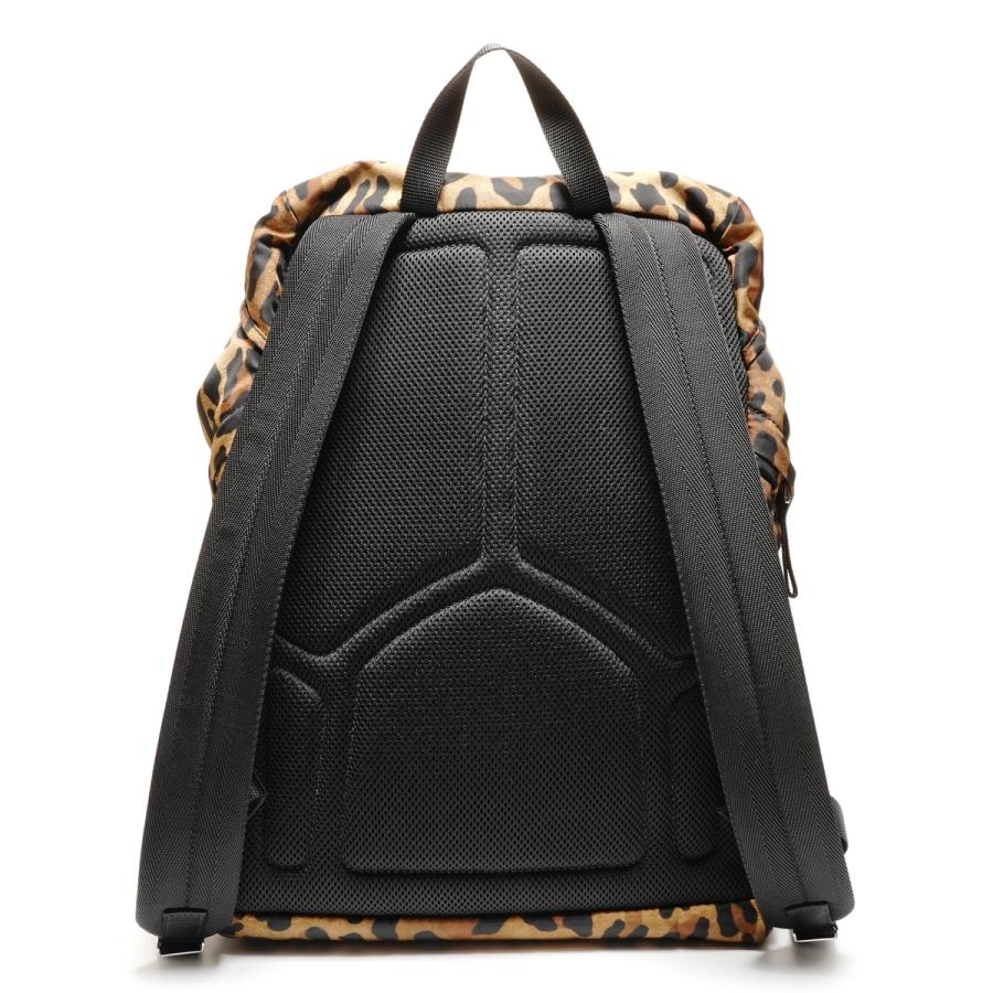 プラダヒョウ柄リュック PRADA（プラダ） リュック・デイパック ナイロン ヒョウ柄 ブラウン