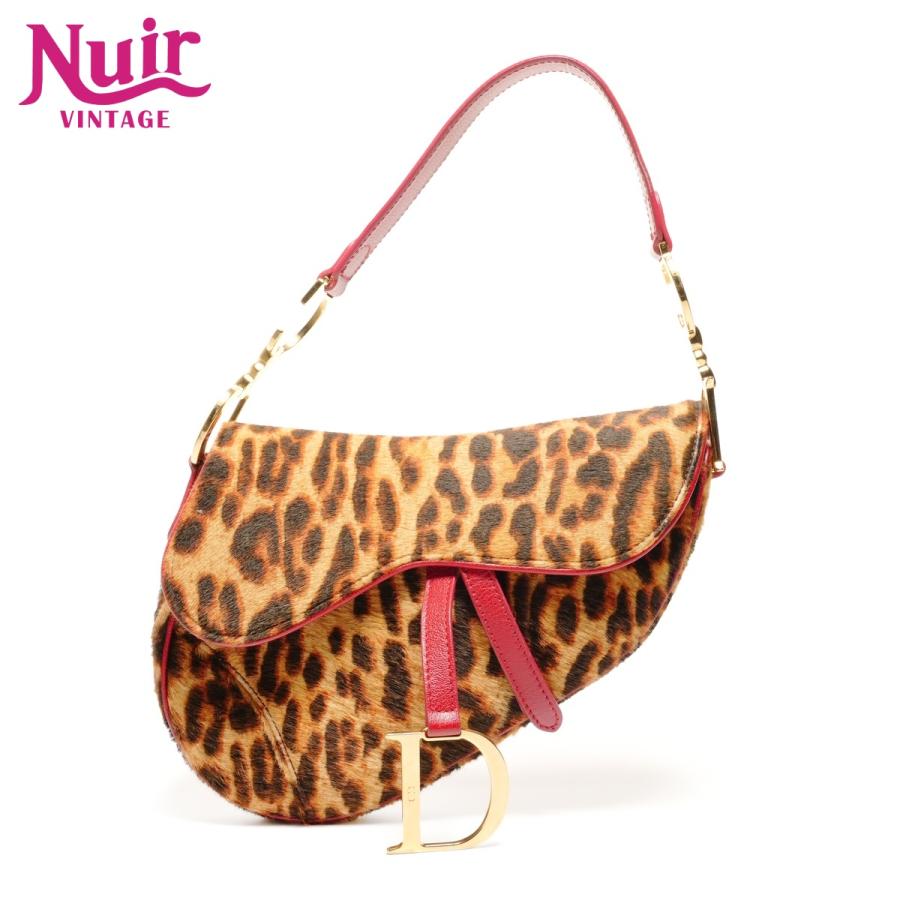 クリスチャンディオール Christian Dior ショルダーバッグ レオパード