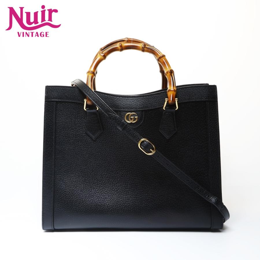 GUCCI（グッチ） トートバッグ バンブー ダイアナ ミディアム レザー