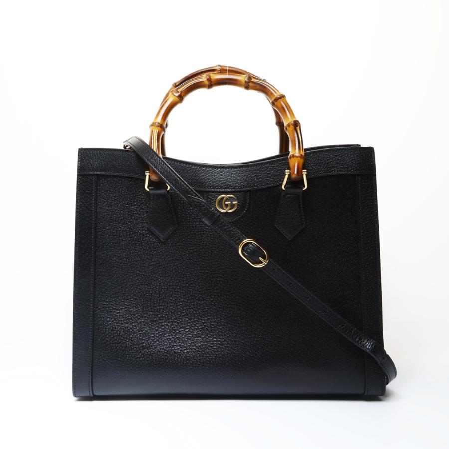 GUCCI（グッチ） トートバッグ バンブー ダイアナ ミディアム レザー