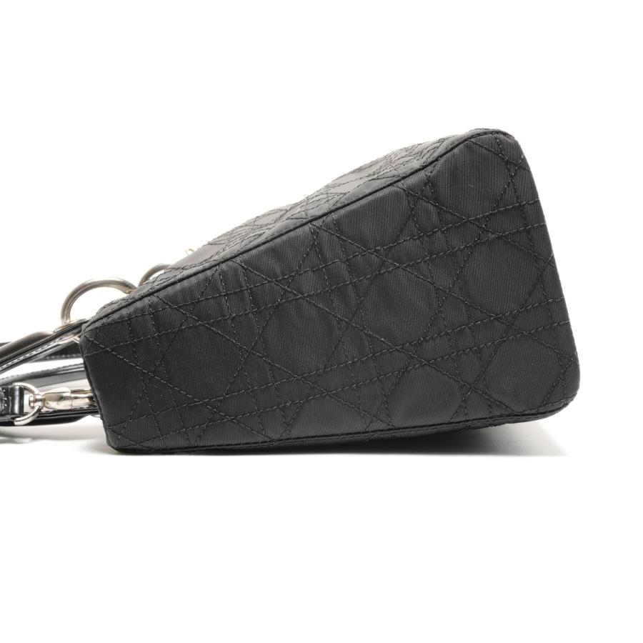 クリスチャンディオール Christian Dior ハンドバッグ レディ ディオール カナージュ ナイロン ミディアム 2way ブラック【中古】_2