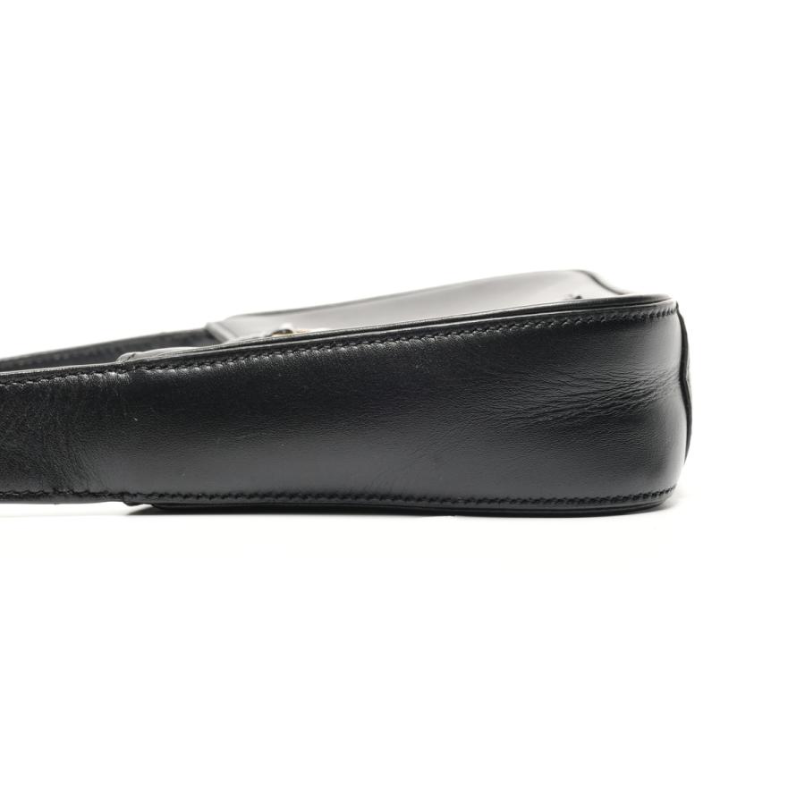 イヴ・サンローラン YVES SAINT LAURENT ショルダーバッグ LE5A7 ミニ レザー ホーボー 710318 ブラック【中古】の画像