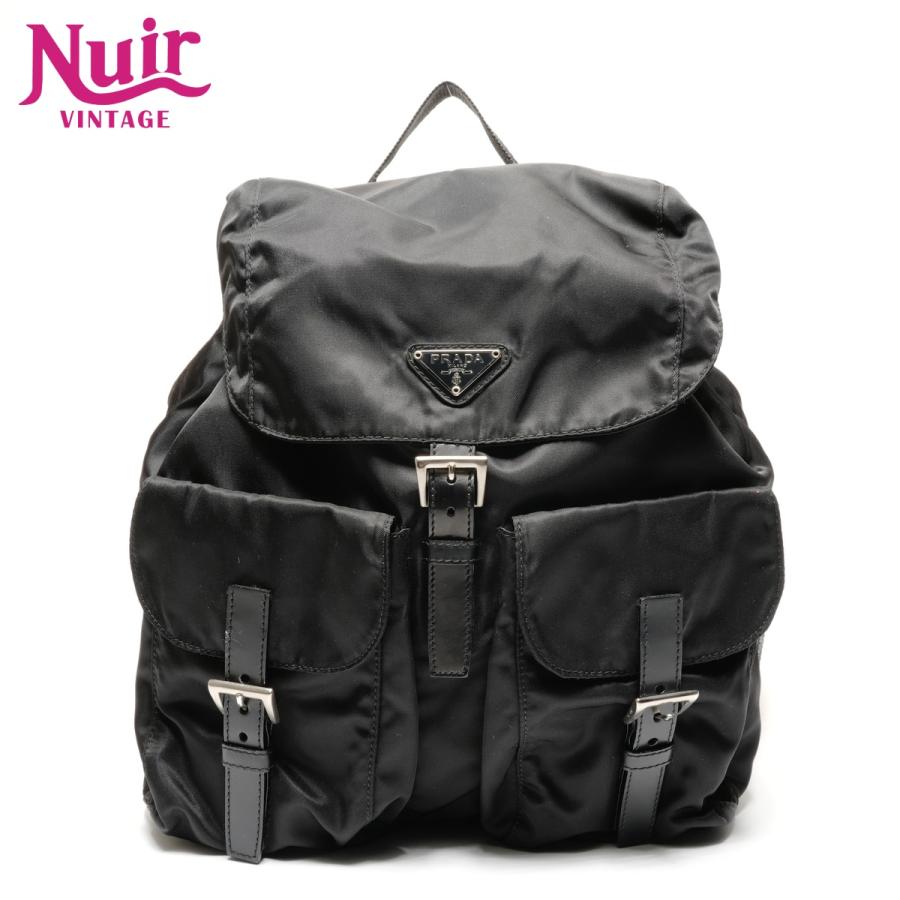 PRADA プラダ　リュックサック　ナイロン　ブラック　デイパック　黒 PRADA（プラダ） リュック・デイパック ナイロン ブラック【中古