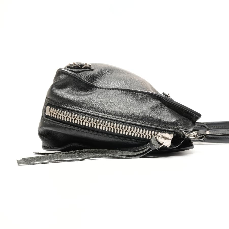 美品 BALENCIAGA バレンシアガ ペーパー 2WAY ハンド ショルダー バッグ ブラック k4497 BALENCIAGA（バレンシアガ） ショルダーバッグ ミニペーパー レザー