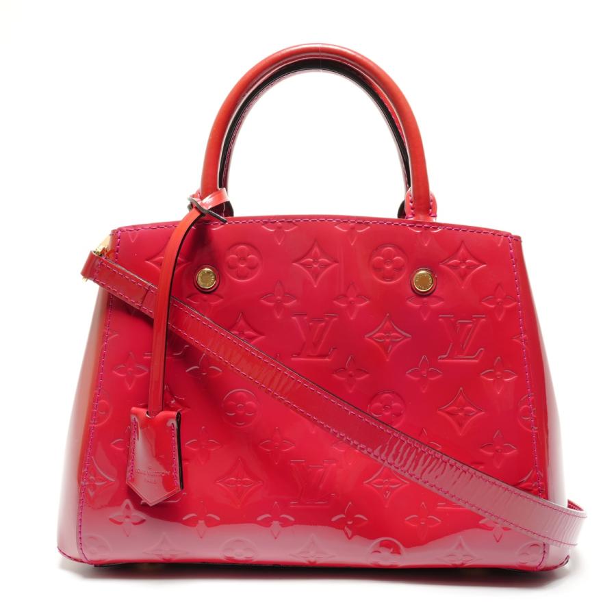 ルイ・ヴィトン レッド ハンドバッグ 中型 LOUIS VUITTON（ルイ・ヴィトン） ハンドバッグ 2015年製 ヴェルニ