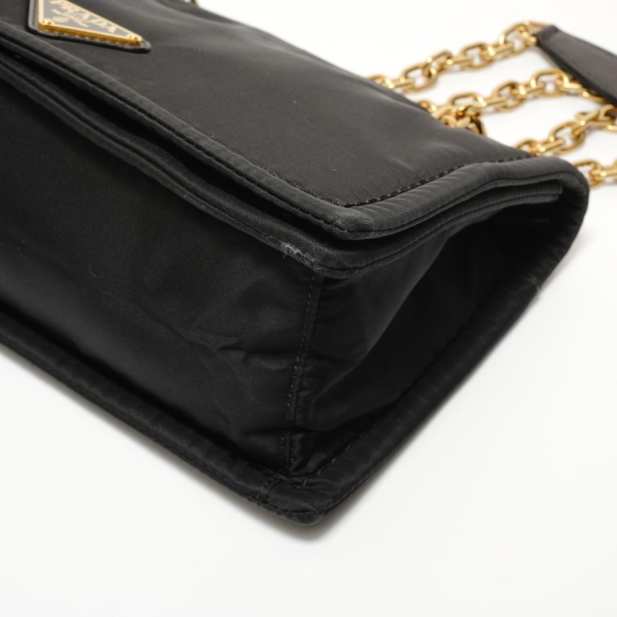 PRADA（プラダ） ショルダーバッグ ナイロン チェーン ブラック【中古