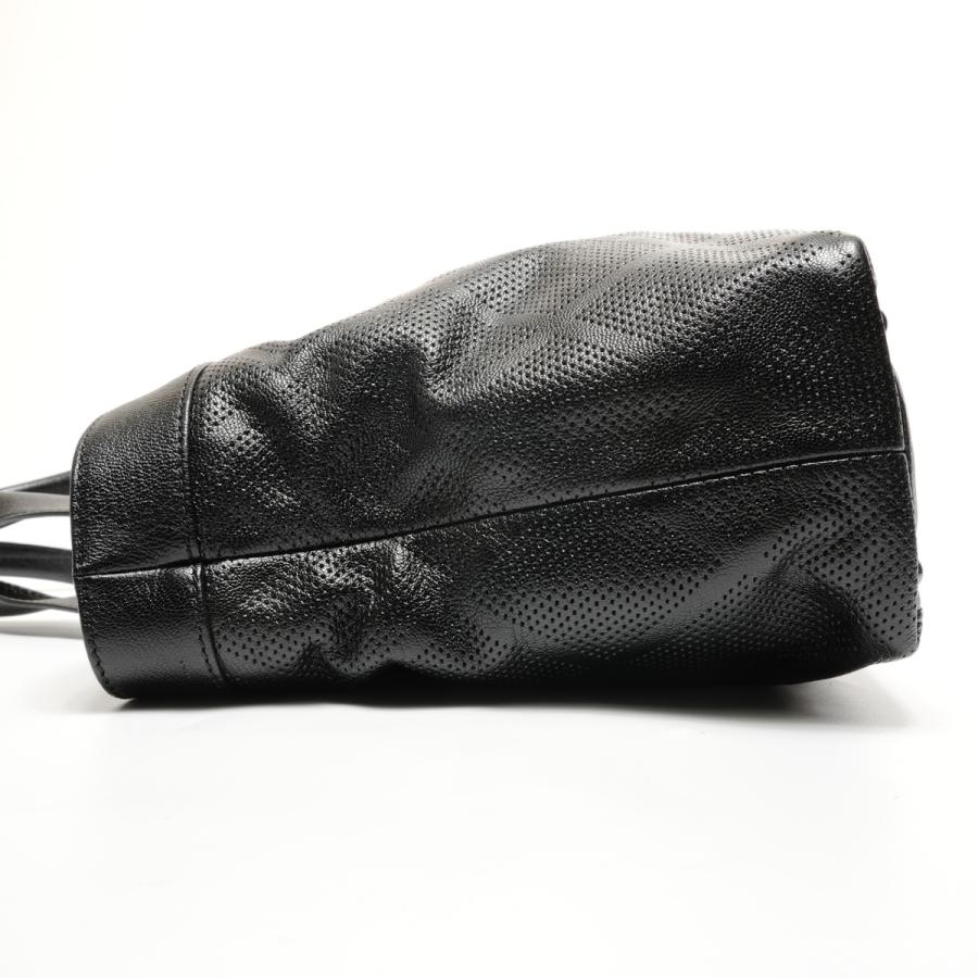 シャネル CHANEL トートバッグ パンチング デカココマーク レザー 11番台 2007-2008 ブラック【中古】_2