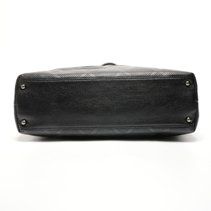 シャネル CHANEL トートバッグ パンチング デカココマーク レザー 11番台 2007-2008 ブラック【中古】_6