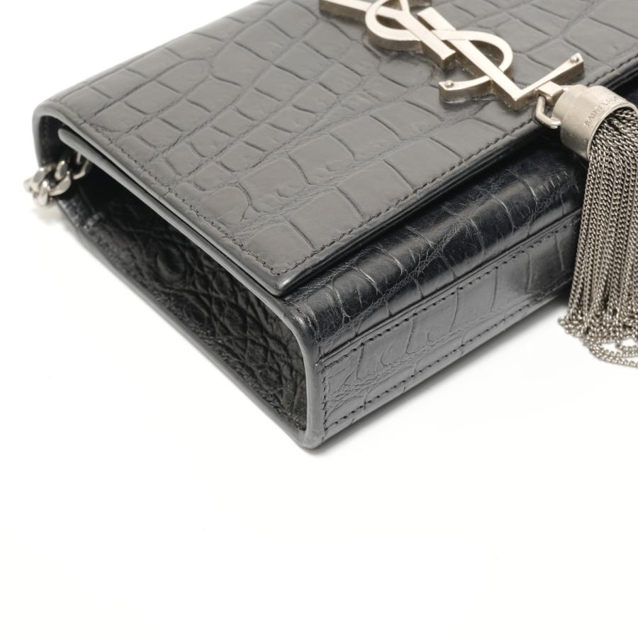 イヴ・サンローラン YVES SAINT LAURENT ショルダーバッグ ケイト スモール チェーンショルダーバッグ ブラック【中古】_4