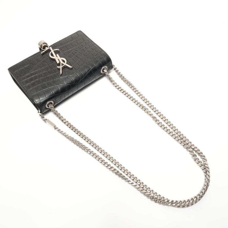 イヴ・サンローラン YVES SAINT LAURENT ショルダーバッグ ケイト スモール チェーンショルダーバッグ ブラック【中古】_7