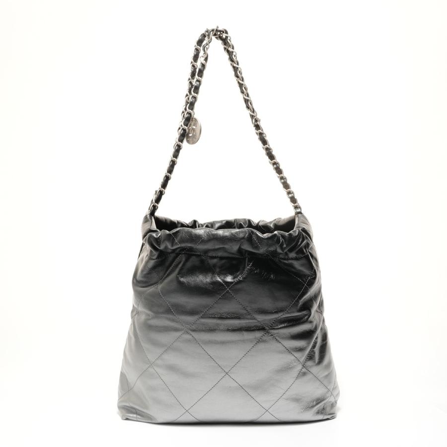 シャネル CHANEL ショルダーバッグ 2022-2025 シャネル22 スモール グラデーション シルバー【中古】の画像