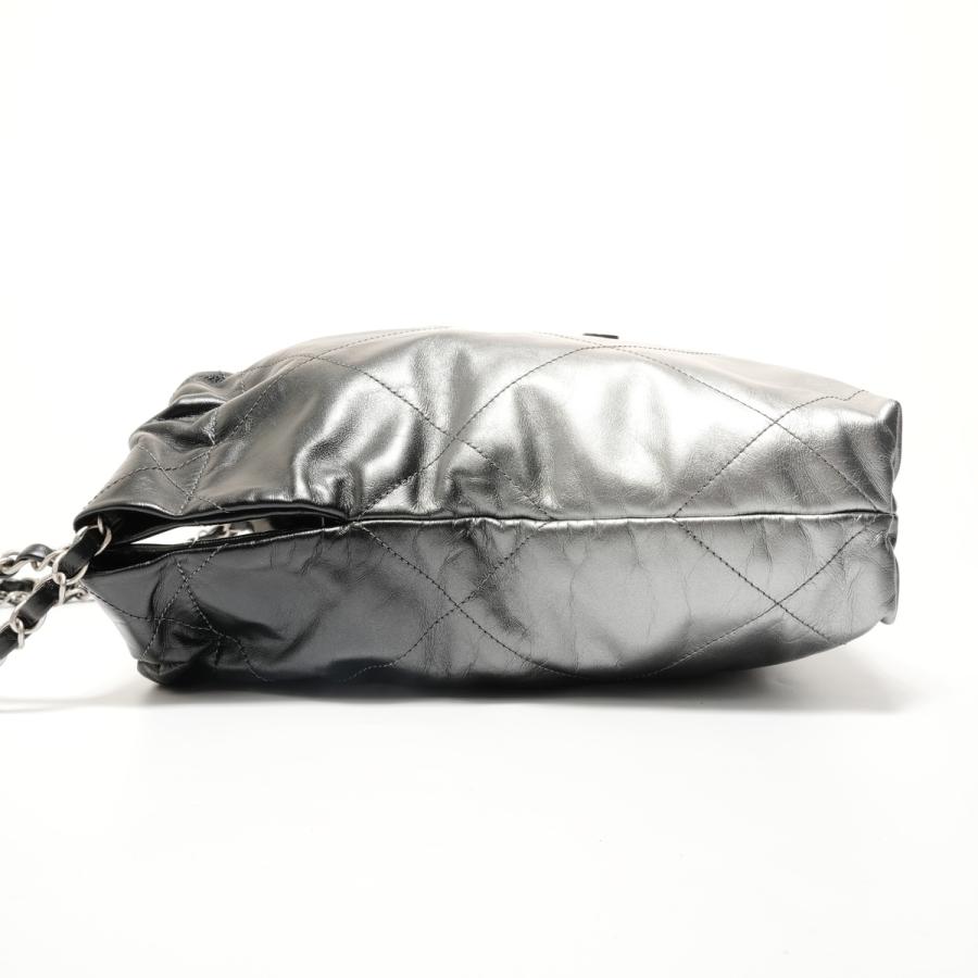 シャネル CHANEL ショルダーバッグ 2022-2025 シャネル22 スモール グラデーション シルバー【中古】の画像