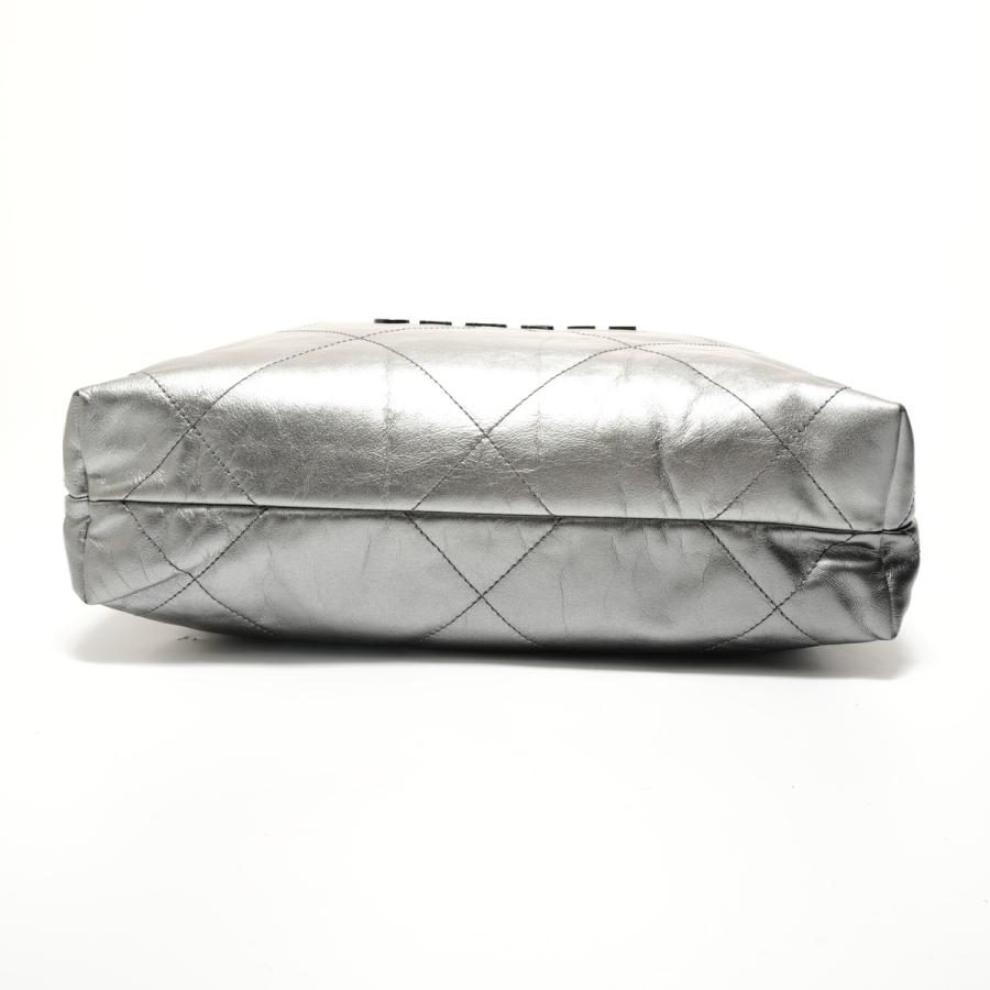 シャネル CHANEL ショルダーバッグ 2022-2025 シャネル22 スモール グラデーション シルバー【中古】の画像
