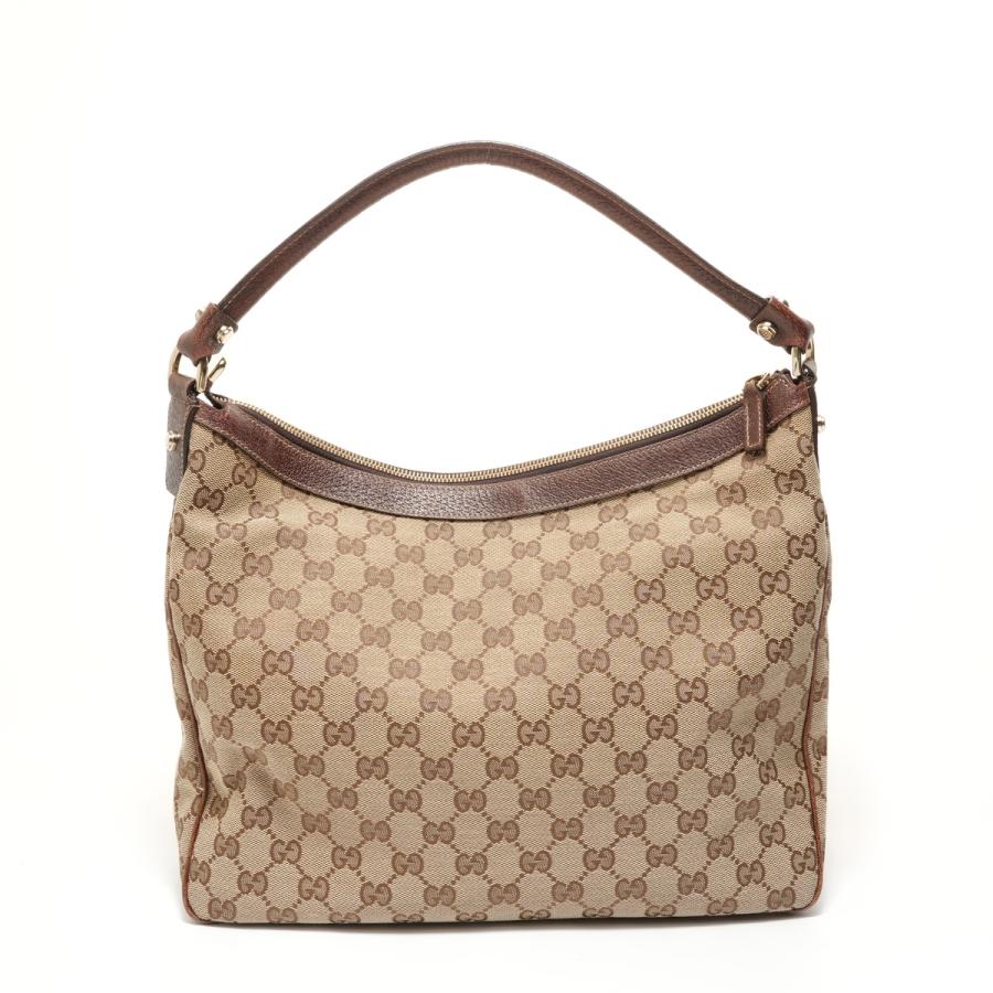 GUCCI（グッチ） ショルダーバッグ GGキャンバス アビー ホーボー 