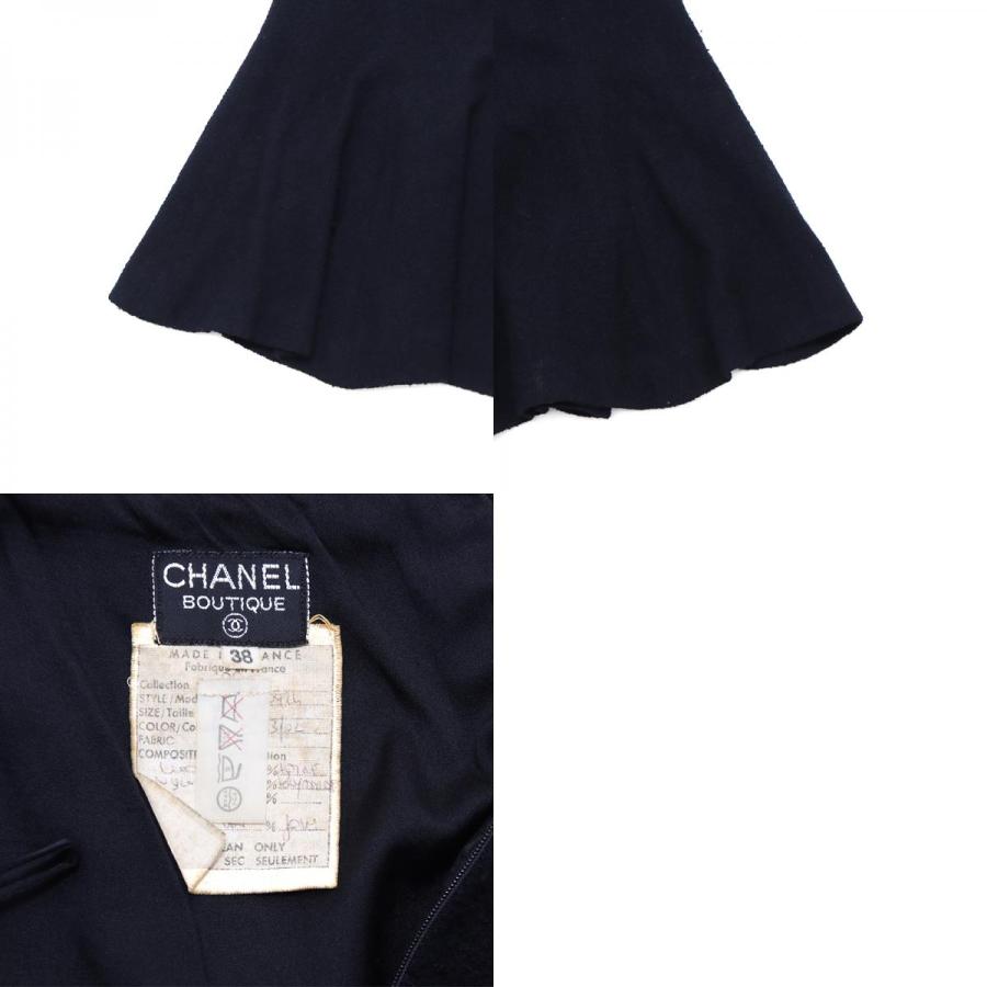 シャネル CHANEL セットアップ スーツ ココボタン サイズ38 1990年代 ツイード ブラック｜penguin-vintage｜10