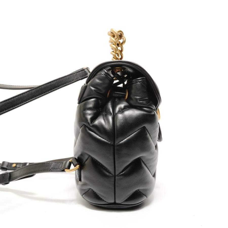 GUCCI ブラック キルティングリュック GUCCI（グッチ） リュック・デイパック GGマーモント キルティング