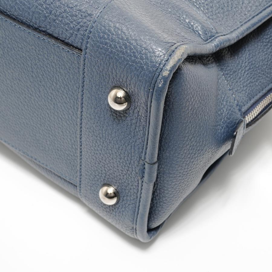 LOEWE（ロエベ） ハンドバッグ アマソナ36 アナグラム ブルー【中古