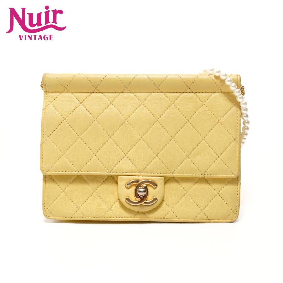 シャネル CHANEL 27番台 マトラッセ パール チェーン ショルダーバッグ【中古】 CHANEL（シャネル） ショルダーバッグ 27番台 マトラッセ パール
